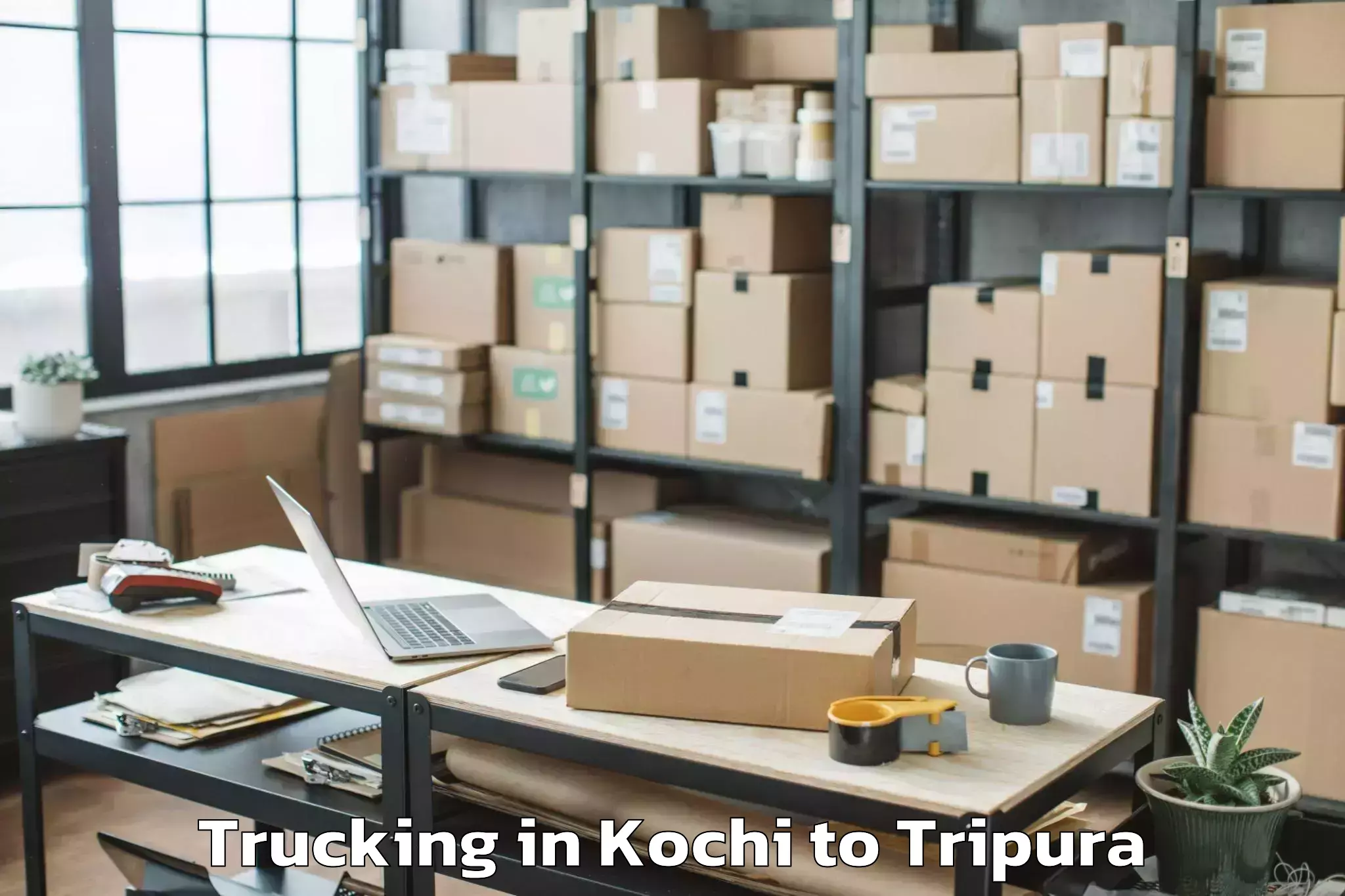 Hassle-Free Kochi to Jampuii Hills Trucking